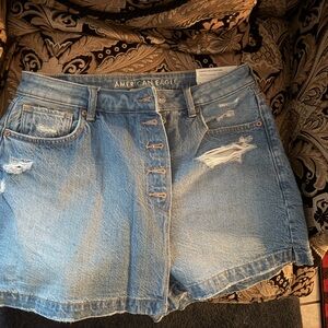 American Eagle Outfitters Blue Denim Women's Skort